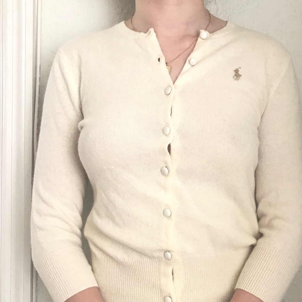 Polo Ralph Lauren Merino Cardigan Top